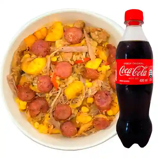 Combo arroz atollado + coca cola 400ml