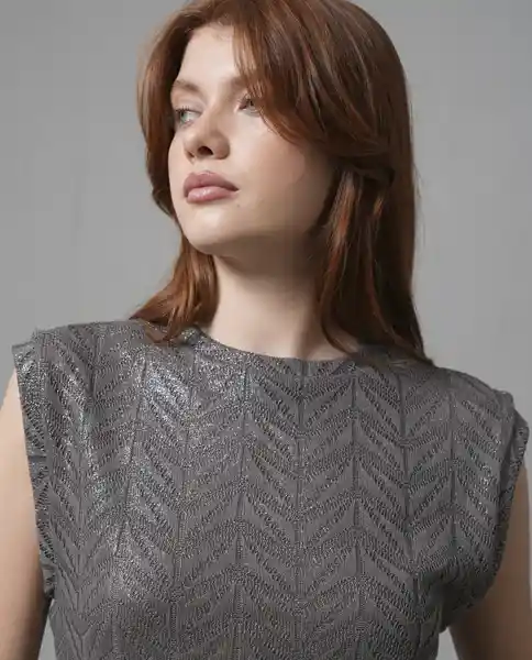 Camiseta Mujer Gris Talla S 209G042_GRI184006 Rifle