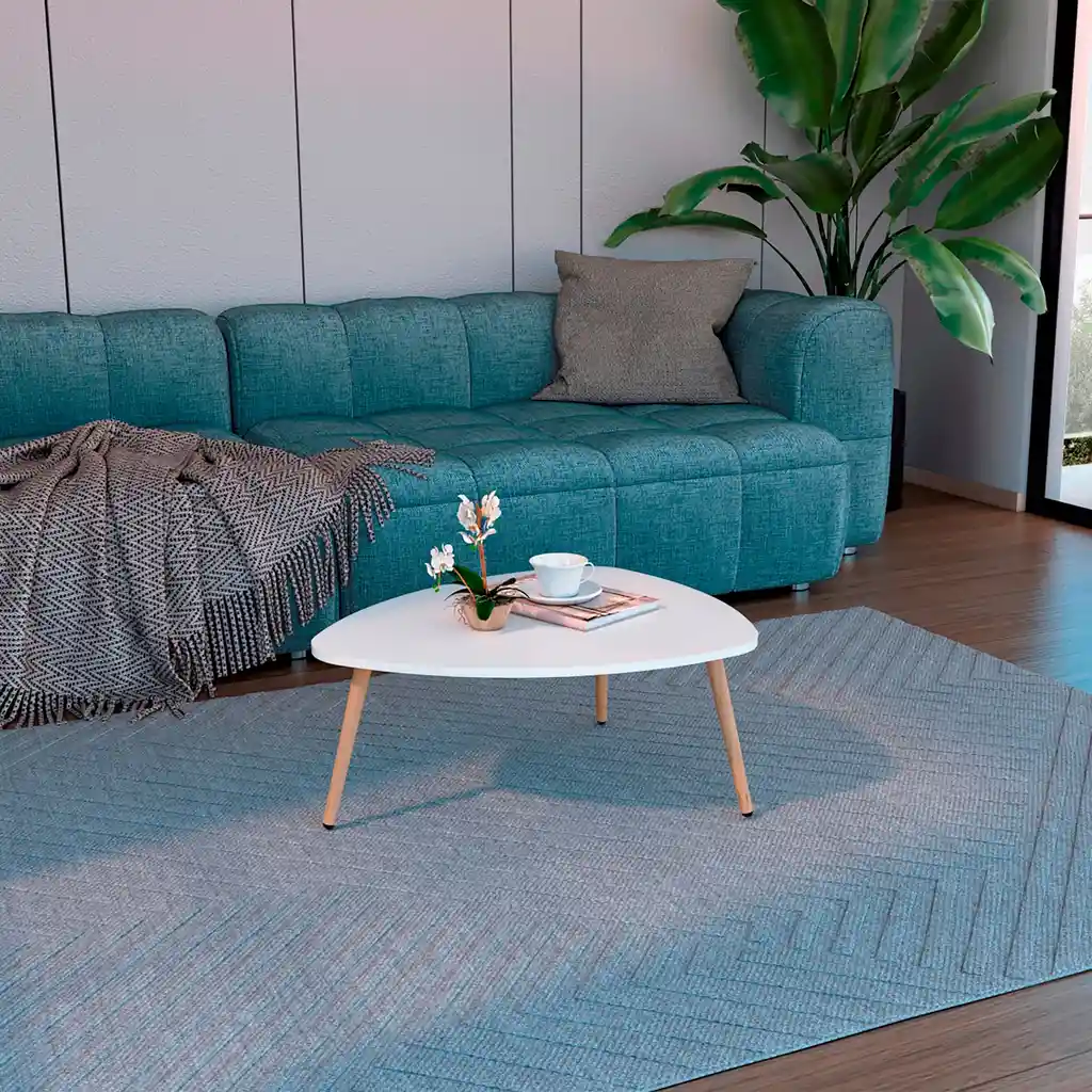 Mesa de Centro Baja Narvik 31x74x61 Rta Blanco