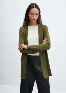 Buzo Cardigan Alma Khaki Talla 24 Mujer Mango