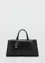 Bolso M Agnes Negro Talla 99 Mujer Mango