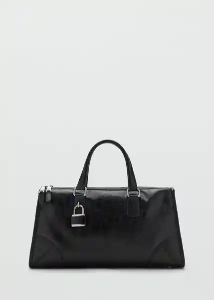 Bolso M Agnes Negro Talla 99 Mujer Mango