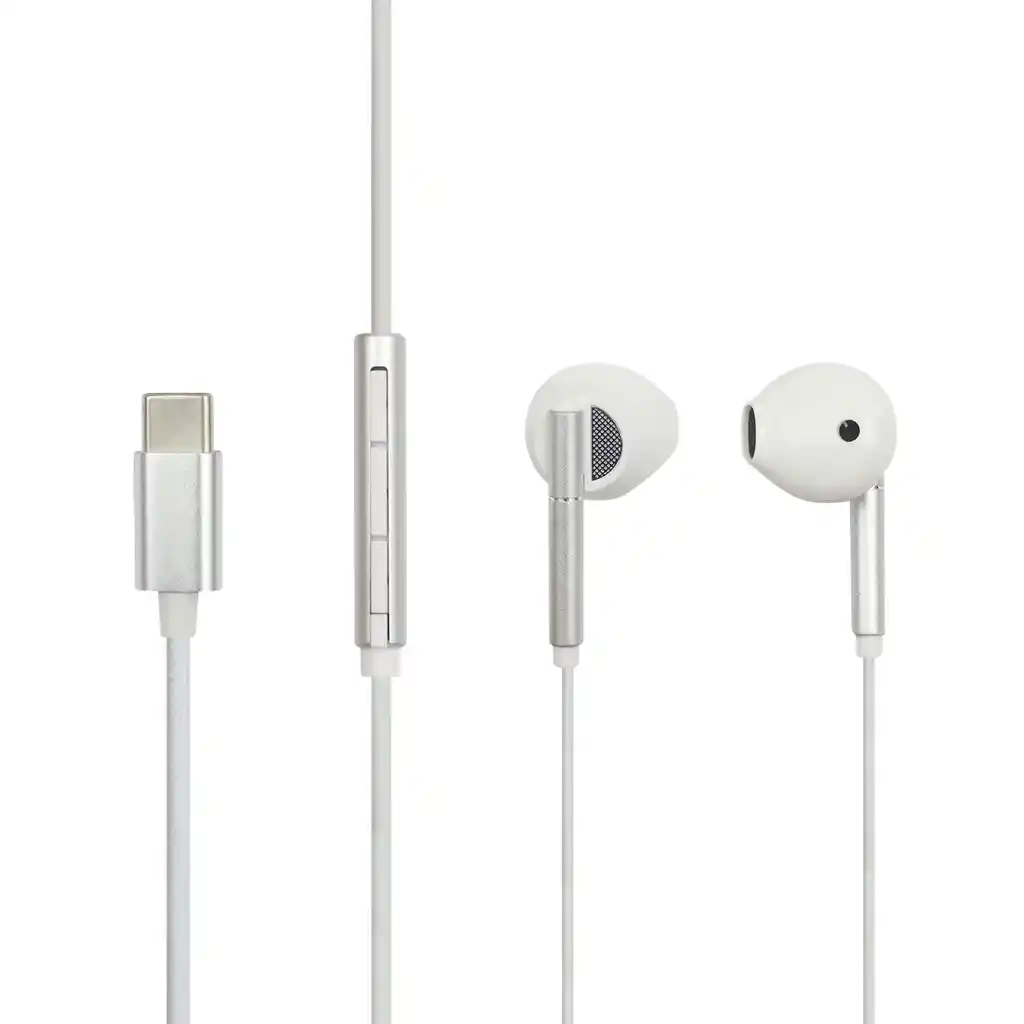 Audífonos Jaltech Blancos Stereo Tipo C Jal-h65