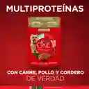 Comida húmeda para perros cachorros y adultos sabor a Carne, pollo y cordero Purina One x 85gr
