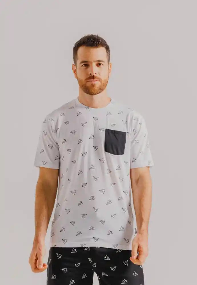Camiseta Pijama Mc L-blanco