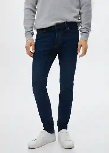 Pantalón Jean Jude Tejano Oscuro Talla 40 Hombre Mango