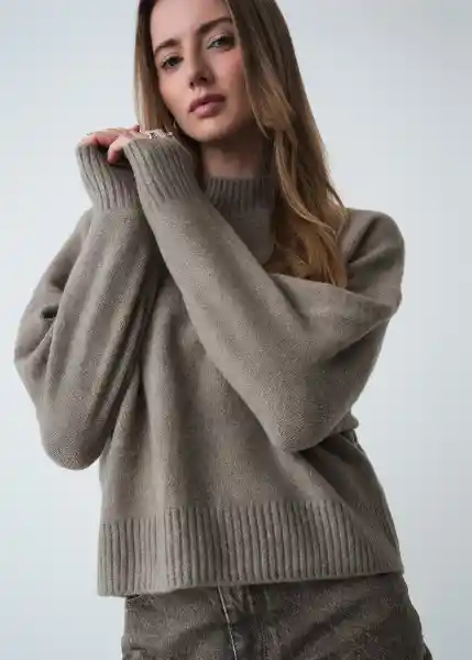 Tejido Mujer Gris Rocoso Claro Talla S Naf Naf