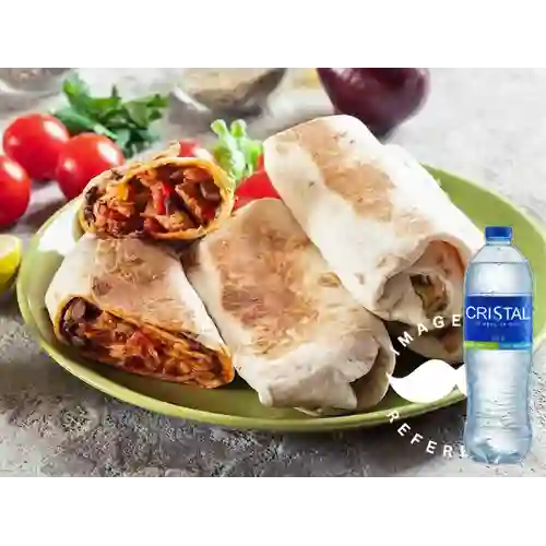 Combo Burritos + Agua Cristal