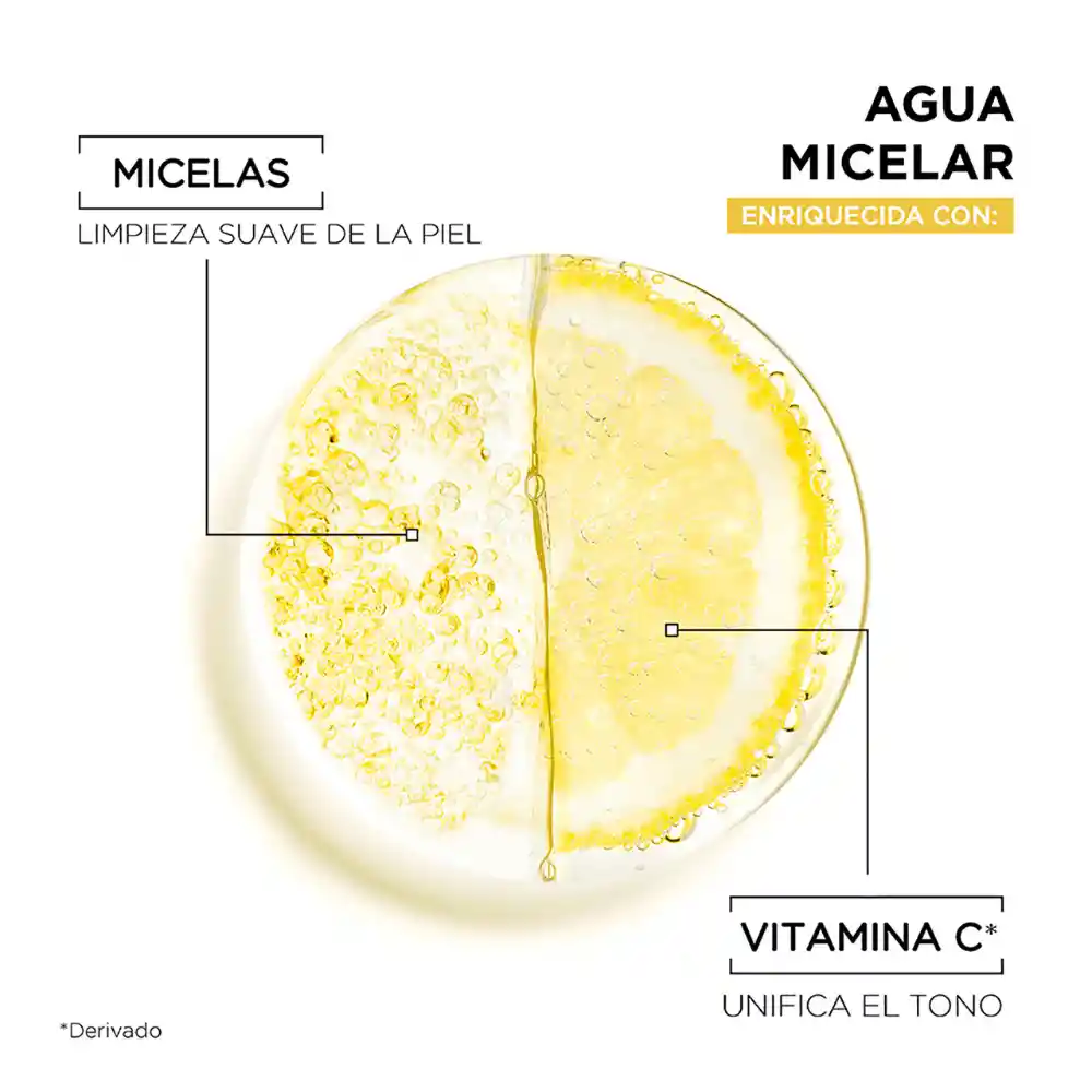 Agua Micelar Garnier Vitamina C Express Aclara 100 ml