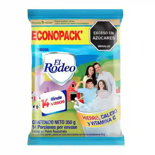 Leche en Polvo El Rodeo Entera Azucarada (350 Gr)