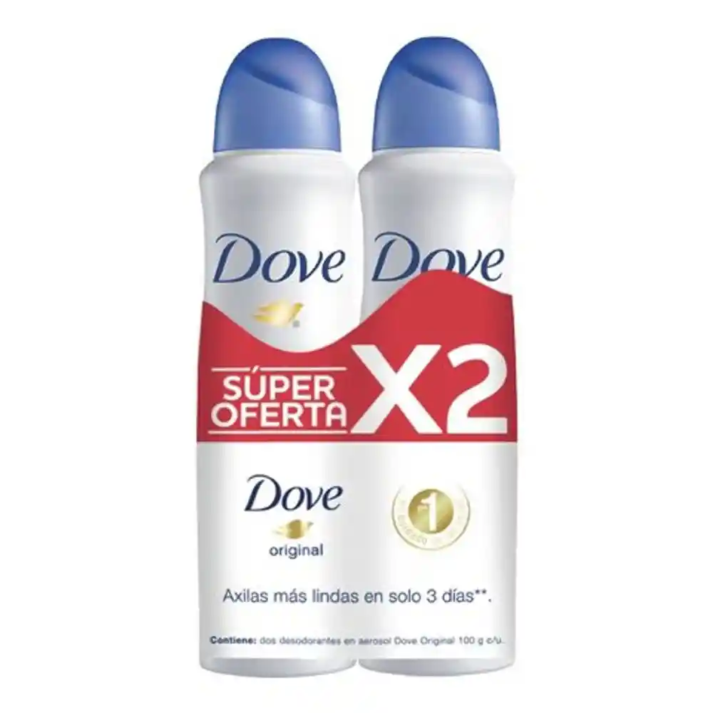 Dove Pack Desodorante Original en Spray