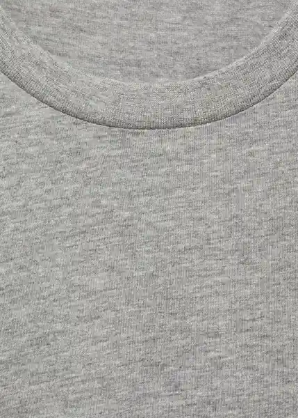 Camiseta Cherlo Gris Medio Vigoré Talla M Hombre Mango