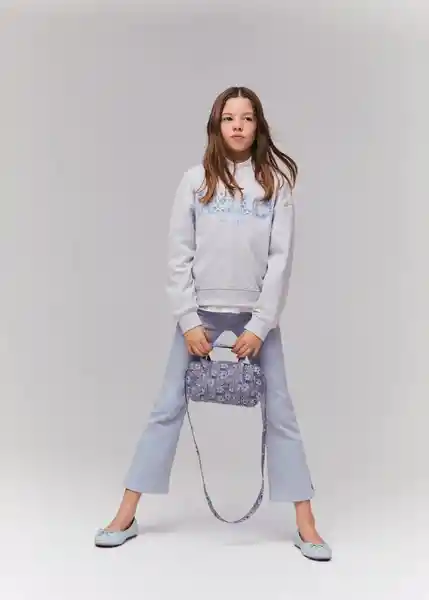 Bolso P Llanes Gris Talla 99 Niñas Mango