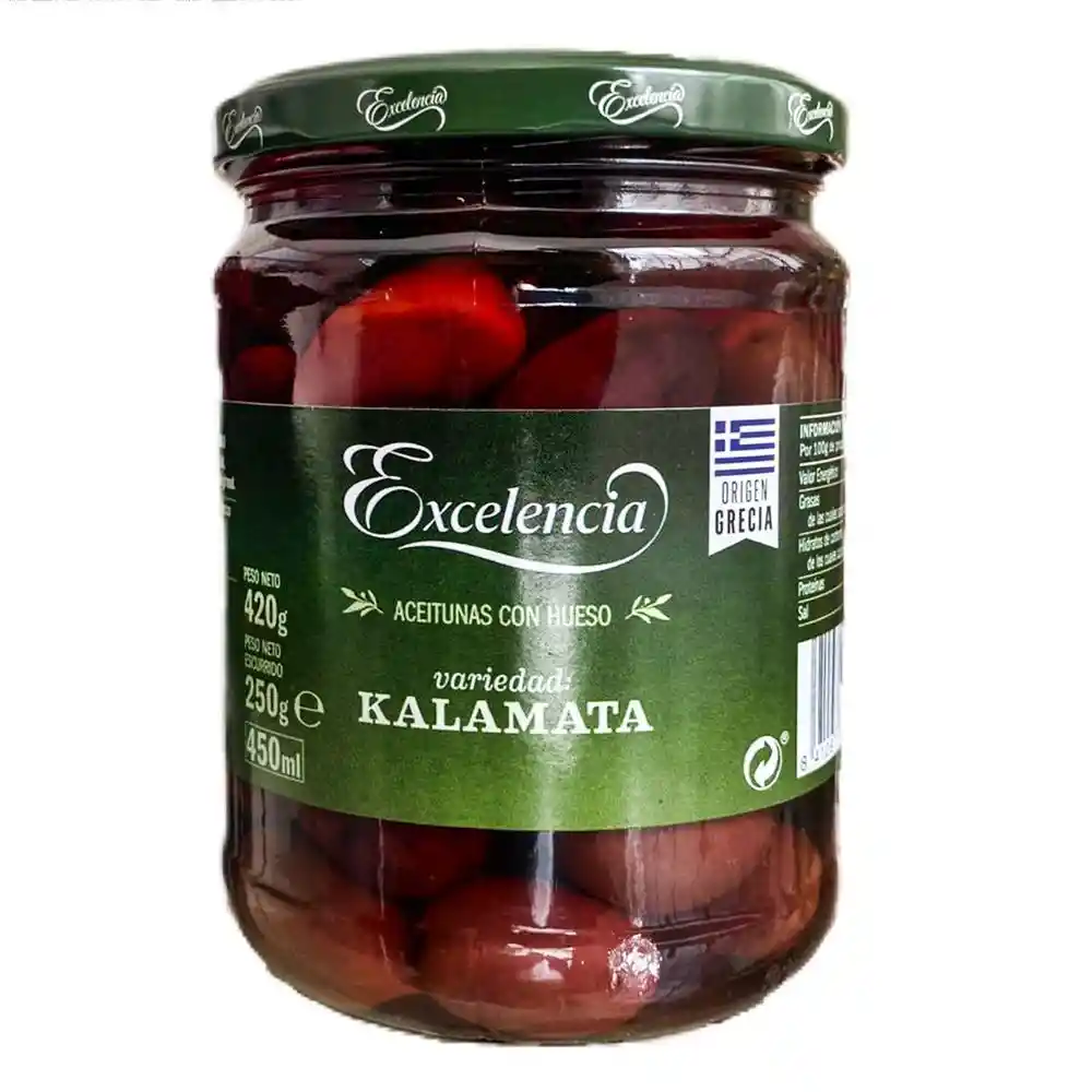 Aceitunas Hueso Kalamata Excelencia Del Olivar