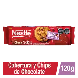 Galletas Choco Cookies NESTLÉ con cobertura y chips de chocolate x 120g