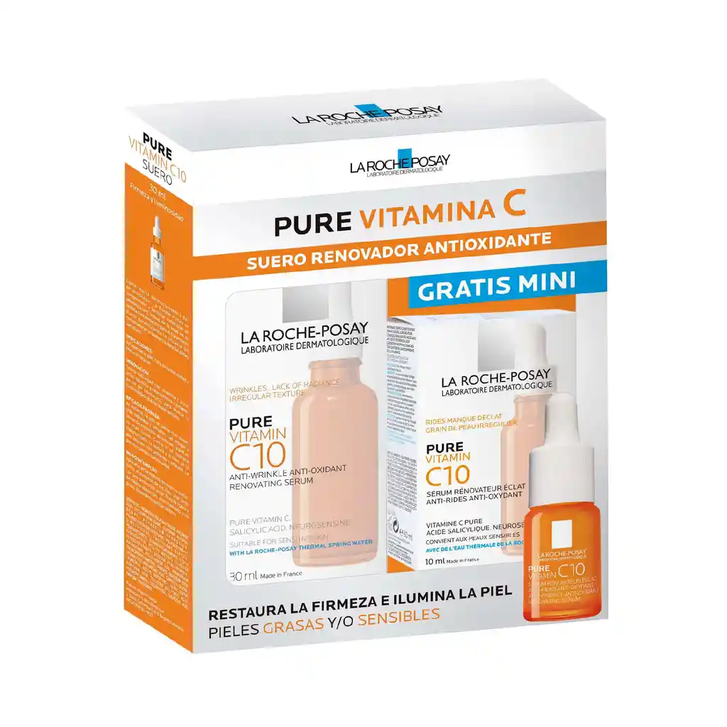  La Roche-Posay Suero Pure Vitamin C10 + Suero Mini Vitamin C10 