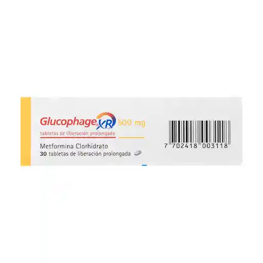 Glucophage XR Tabletas (500 mg) 