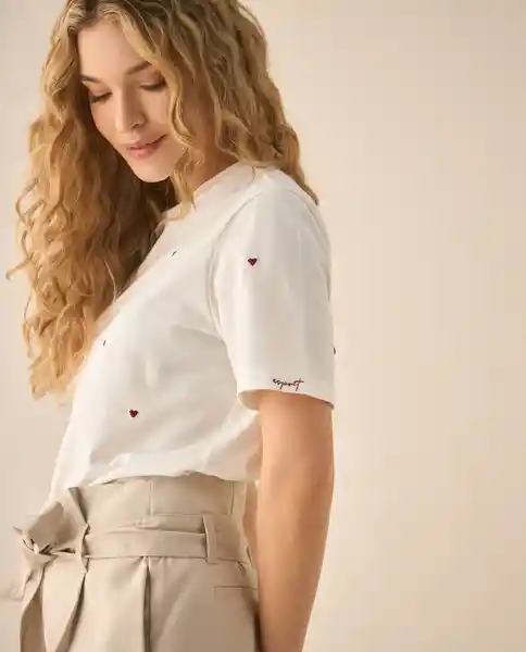 Camiseta Blanco 0 Claro Talla XL 603G040 Esprit