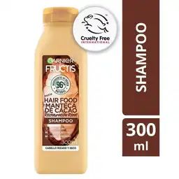 Shampoo Hair Food Garnier Cacao Restauración Rizos 300 ml