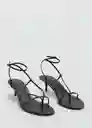 Sandalias Sora Negro Talla 37 Mujer Mango