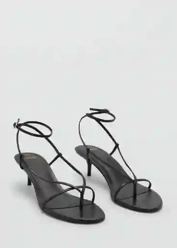 Sandalias Sora Negro Talla 37 Mujer Mango
