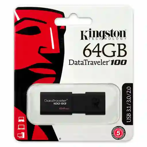 Memoria Usb Kingston Data Traveler 100 64gb