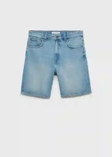 Bermuda Jarod Tejano Medio Talla 42 Hombre Mango