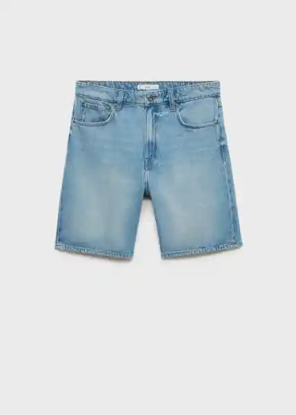 Bermuda Jarod Tejano Medio Talla 42 Hombre Mango