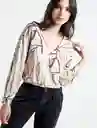  Camisa Acer Mujer Beige Avena Medio Talla M Naf-Naf 