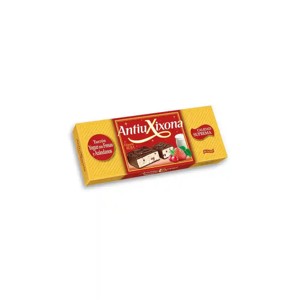 Turrón Antiuxixona Yogur Fresas Arandanos (150 Gr)