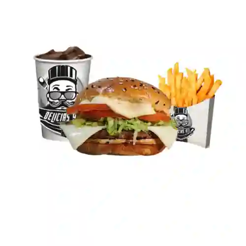 Hamburguesa Clasica Combo