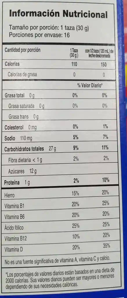 Zucaritas Cereal Hojuelas de Maíz Azucaradas