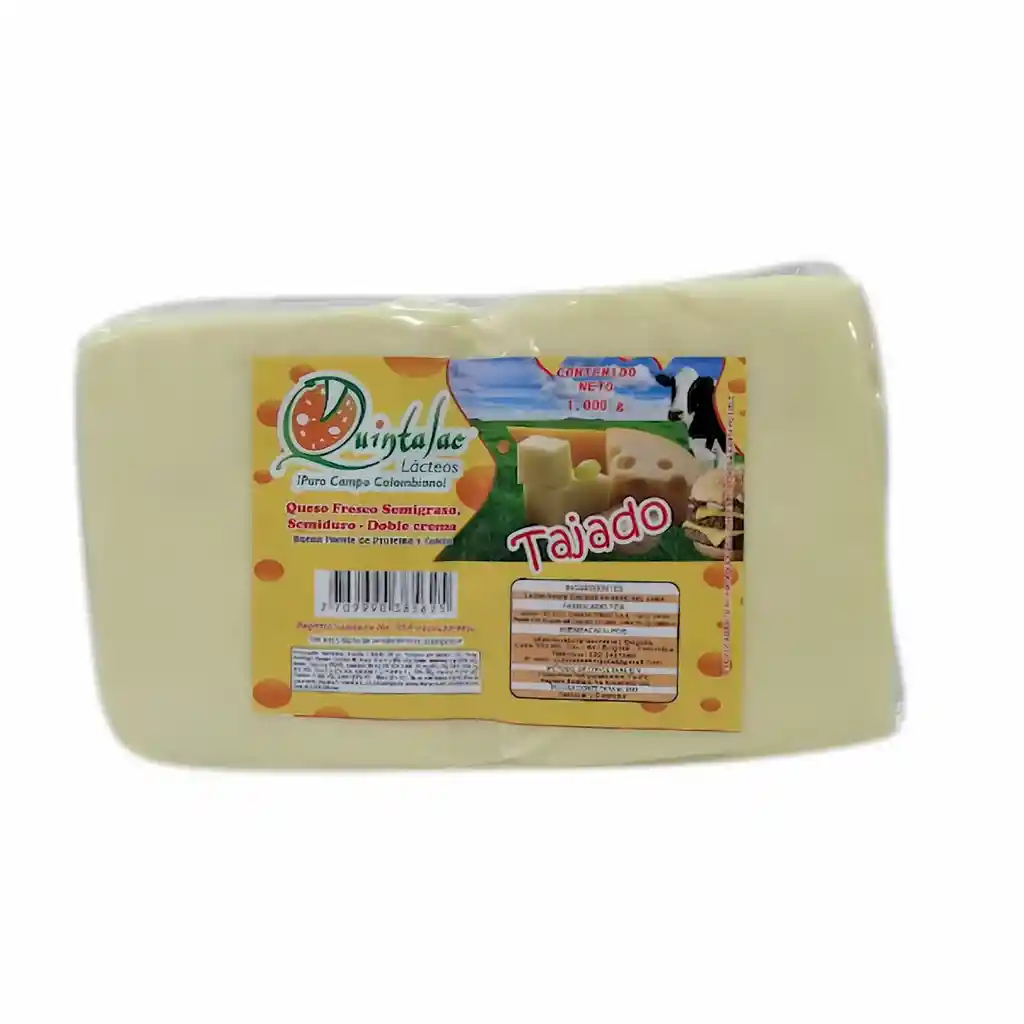 Quintalac Queso Bloque Tajado