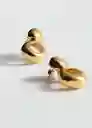 Pendientes Leandra Oro Talla 99 Mujer Mango