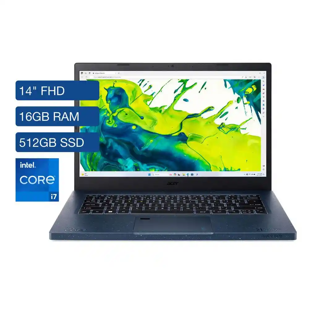 Computador Acer Portatil Av1452p72b2 Intel Core I7 1355 u Ram 16 Gb 512 Gb Ssd Av1452p72b2