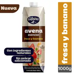 Avena Esencial Fresa y Banano Caja 1000 g