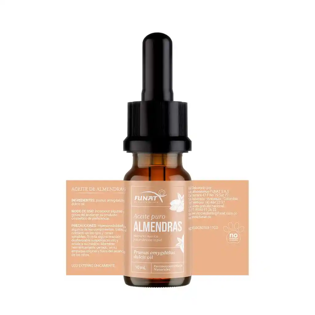 Funat Aceite de Almendras Puro Hidrata y Suaviza la Piel