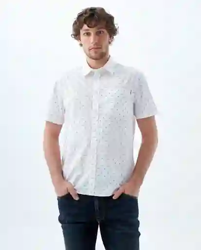 Camisa Hombre Blanco Talla L 819f002 Americanino