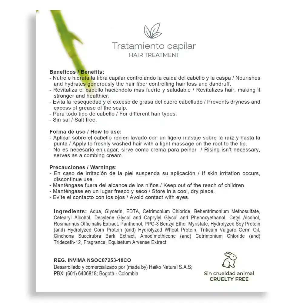 Tratamiento Capilar Haiko Revitalizante X