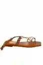 Sandalia Plana Beige Virgil
