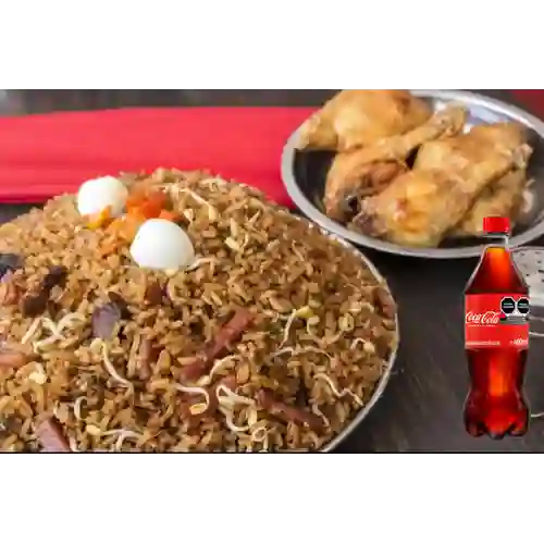 Combo Arroz Chino a la Valenciana + Coca Cola 600 ml