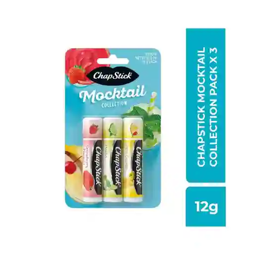 Labial Chapstick Mocktail Barra 3 X