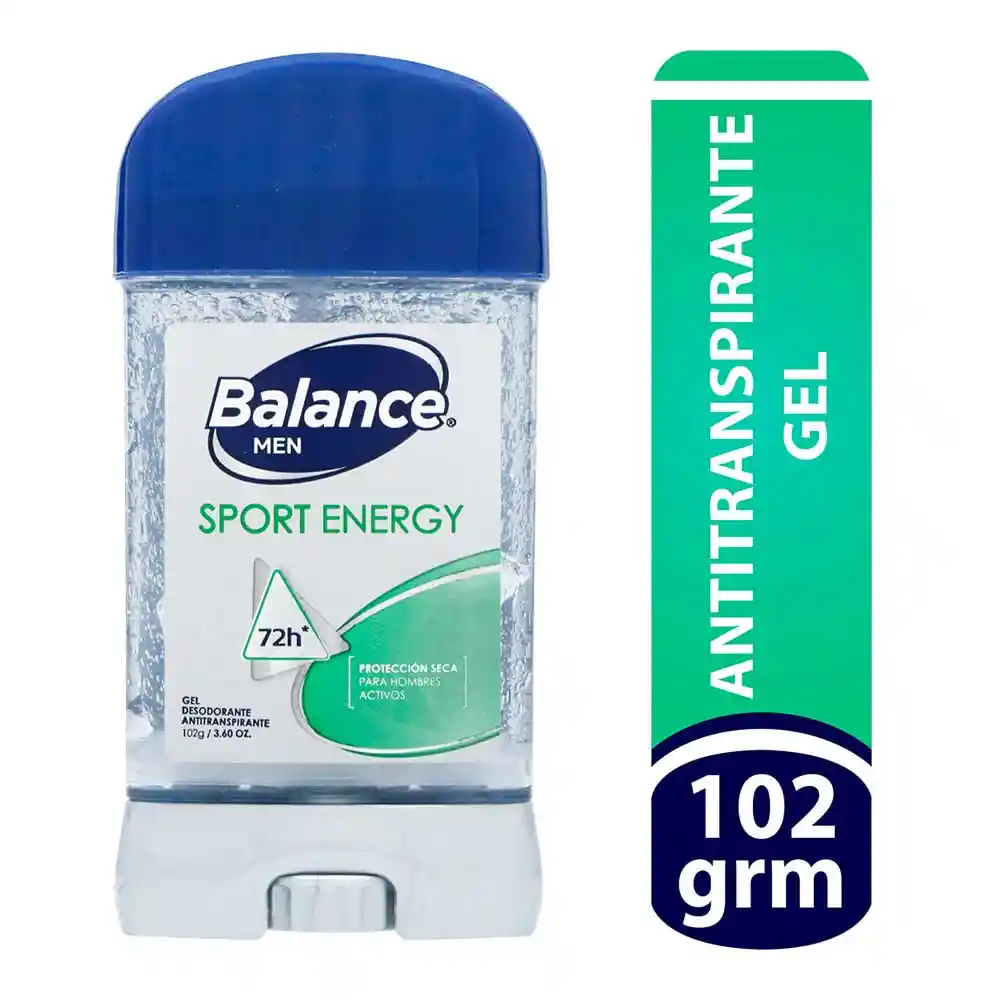 Balance Desodorante Antitranspirante en Gel Sport Energy
