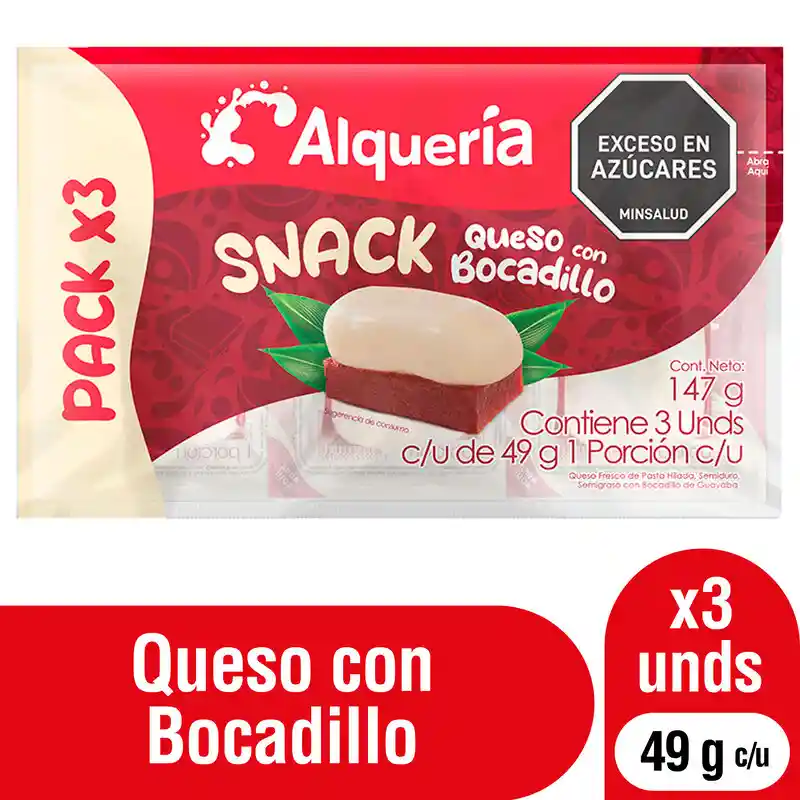 Alqueria Queso Combinado Con Bocadillo