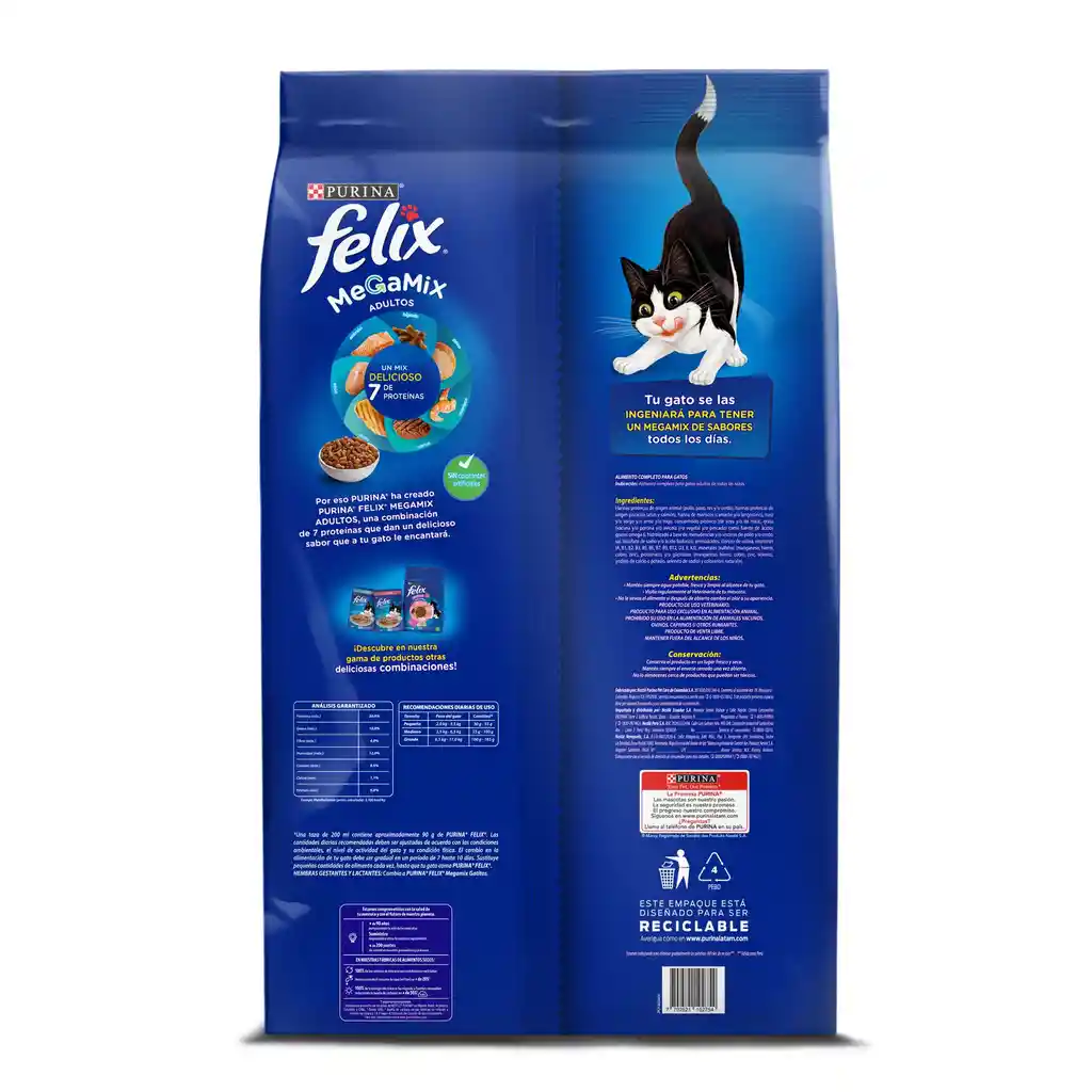 Comida para Gatos Felix adulto megamix x 10 kg