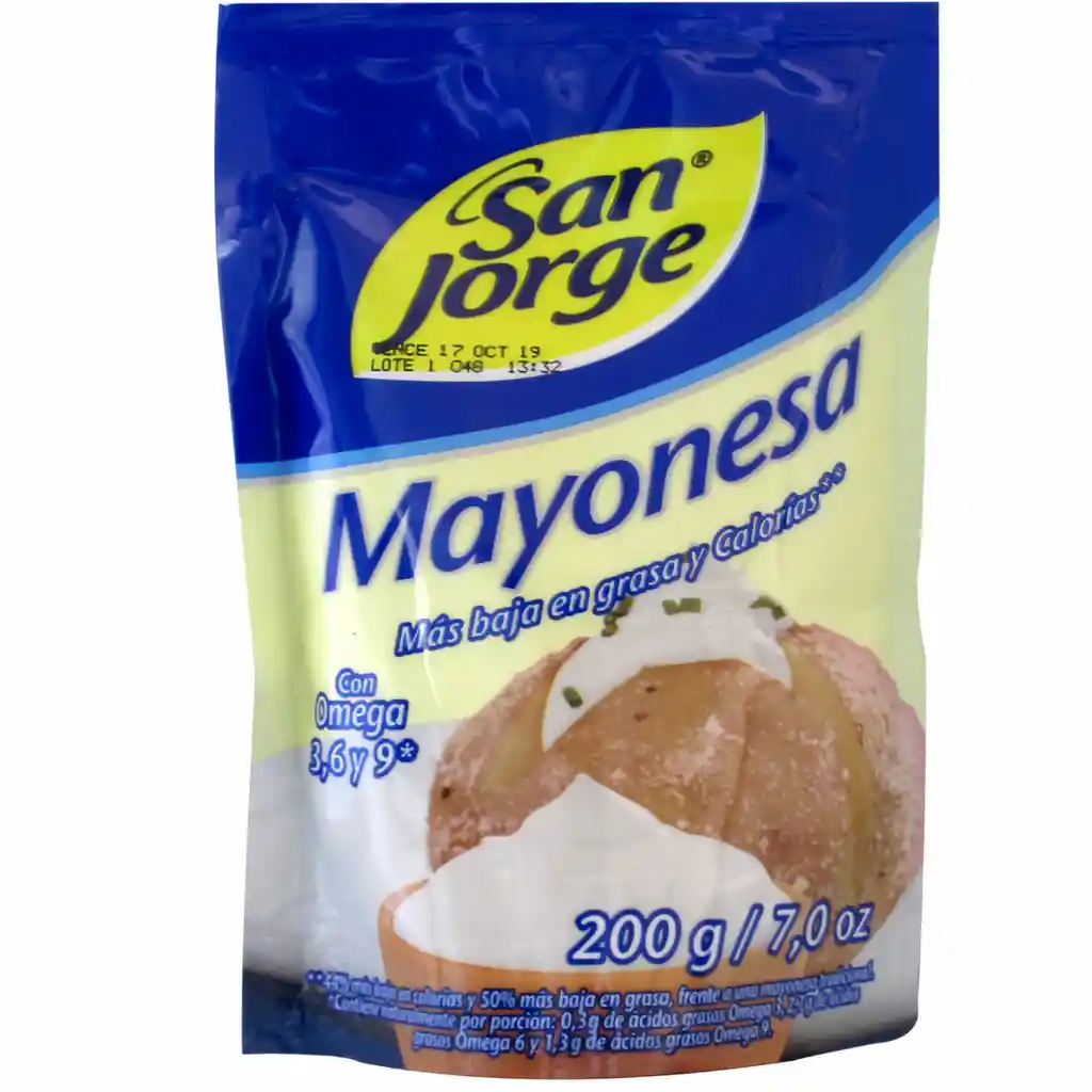 San Jorge Mayonesa más baja en grasa