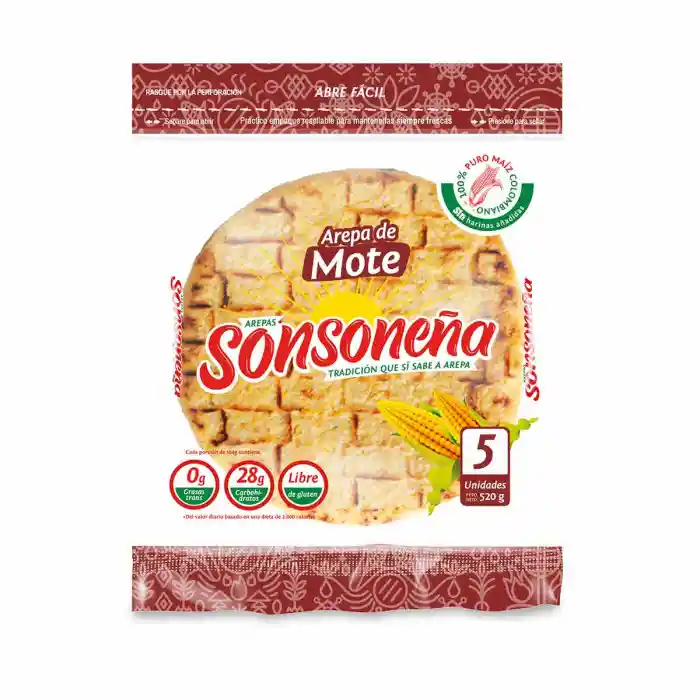 Sonsoneña Arepa Tela de Mote