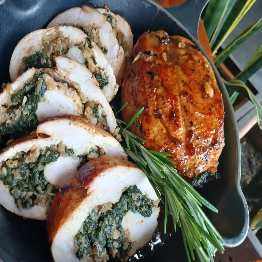 Pechuga de Pavo Con Espinac y Nueces Fm Carulla