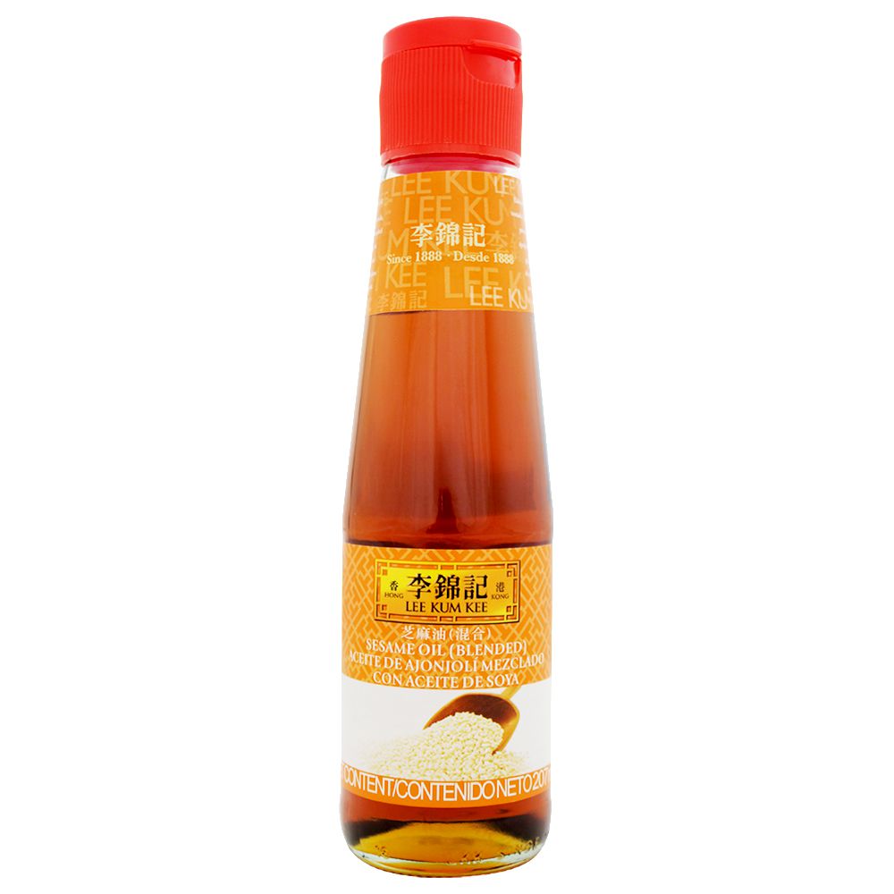 Lee Kum Kee Aceite de Ajonjolí Mezclado con Aceite de Soya 207 ml
