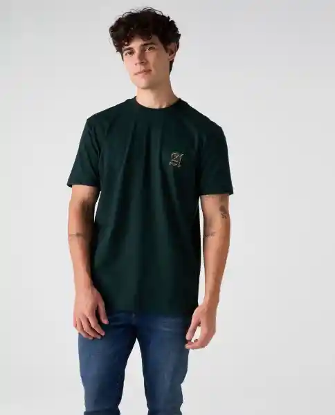 Camiseta Hombre Verde Talla M 842G027_VER195406 Americanino